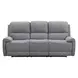 Morcote Gray 83" Power Reclining Sofa with USB Charging