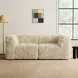 Nappi Sand 80" Modular Loveseat