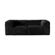 Nappi Black 80" Modular Loveseat