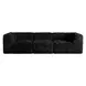 Nappi Black 107" Modular Sofa