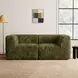 Nappi Olive Green 80" Modular Loveseat