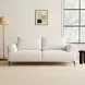 Gladbach Linen White 65" Loveseat