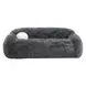 Darwen Dark Gray 84" Sofa with Pillow