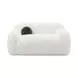 Darwen White 67" Loveseat with Pillow