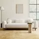 Mellone Oat 84" Sofa with Pillows
