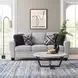 Enea Light Gray 84" Sofa with Pillows
