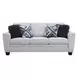 Enea Light Gray 84" Sofa with Pillows
