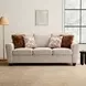 Enea Taupe 84" Sofa with Pillows
