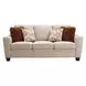 Enea Taupe 84" Sofa with Pillows