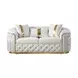 Adelpha Beige 89" Sofa with Pillows