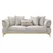 Charlevoix Beige 89" Sofa with Pillows