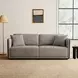 Benilde Taupe 85" Sofa with Pillows