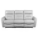 Terentius Taupe 86" Power Reclining Sofa with Storage