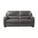 Altamura Gray Leather 62" Power Reclining Loveseat