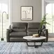 Altamura Gray Leather 80" Power Reclining Sofa