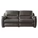 Altamura Gray Leather 80" Power Reclining Sofa