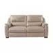 Altamura Taupe Leather 62" Power Reclining Loveseat
