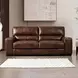 Marsicano Cognac Leather 86" Sofa