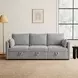 Denholme Gray Sleeper Sofa with Pull Out and USB Charging