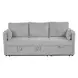Denholme Gray Sleeper Sofa with Pull Out and USB Charging