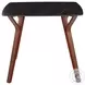 Folia Black Textured Marble And Walnut Wood Dinette Table