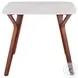Folia White Marble And Walnut Wood Dinette Table