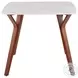 Folia White Marble And Walnut Wood Dinette Table