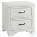 Foundry White Dove 2 Drawer Nightstand