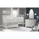 Foundry White Dove Flat Top Convertible Standard Crib