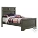 Foundry Brushed Pewter Twin Bed