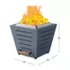 Terra Slate Gray Outdoor Smokeless Fire Pit