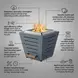 Terra Slate Gray Outdoor Smokeless Fire Pit
