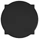 Atrium Black Round Granite Top Chairside Table