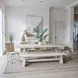 Acadia Oat 79" Dining Bench