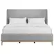 Loft Gray Upholstered King Panel Bed
