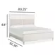 Whisperbay Sea Pearl and Driftwood California King Upholstered Panel Bed