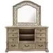 Marisol Fawn 9 Drawer Dresser with Arched Mirror