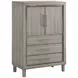Lennox Gray Upholstered Panel Bedroom Set