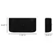 Nicola Black 4 Door Sideboard