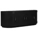 Nicola Black 4 Door Media Cabinet
