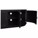 Nicola Black 4 Door Media Cabinet