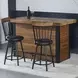 Tyler Brown 60" Rectangular Bar Table and Counter Height Stool Set of 3