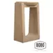 Commerce And Market Dessert Oak And Natural Marble Top Helena Spot Table