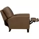 Fremont Hillwood Toffee Leather Push Thru The Arms Recliner
