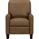 Fremont Hillwood Toffee Leather Push Thru The Arms Recliner