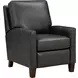 Fremont Elway Dark Gray Leather Push Thru The Arms Recliner