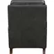 Fremont Elway Dark Gray Leather Push Thru The Arms Recliner