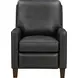 Fremont Elway Dark Gray Leather Push Thru The Arms Recliner