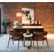 Brisbane Chestnut Leather Halstead Dining Chair