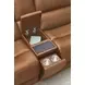 Belmont Lyric Caramel Leather 6 Piece Modular Zero Gravity Power Reclining Sectional with USB Charging